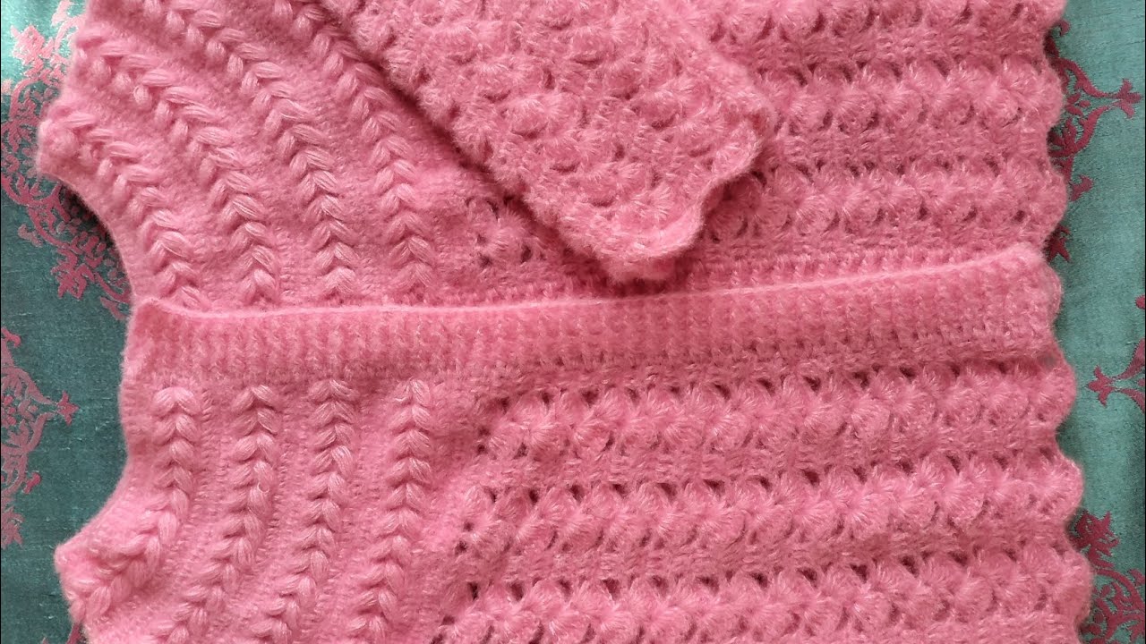 Handmade crochet full sleeves jacket for ladies # winter jacket part 1