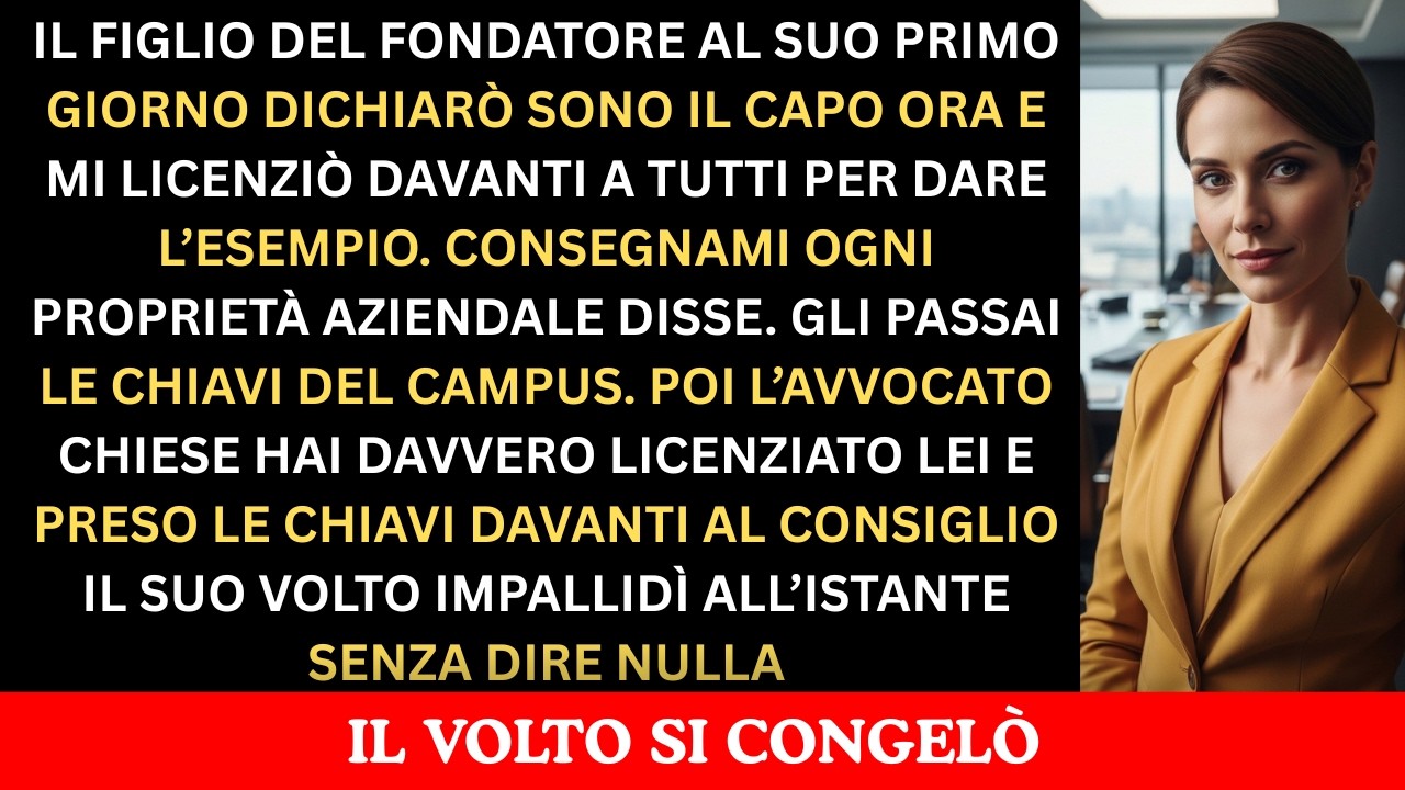 Mi Ha Licenziata in Pubblico. Le Chiavi Che Gli Ho Dato Hanno Distrutto la Sua Carriera 💼