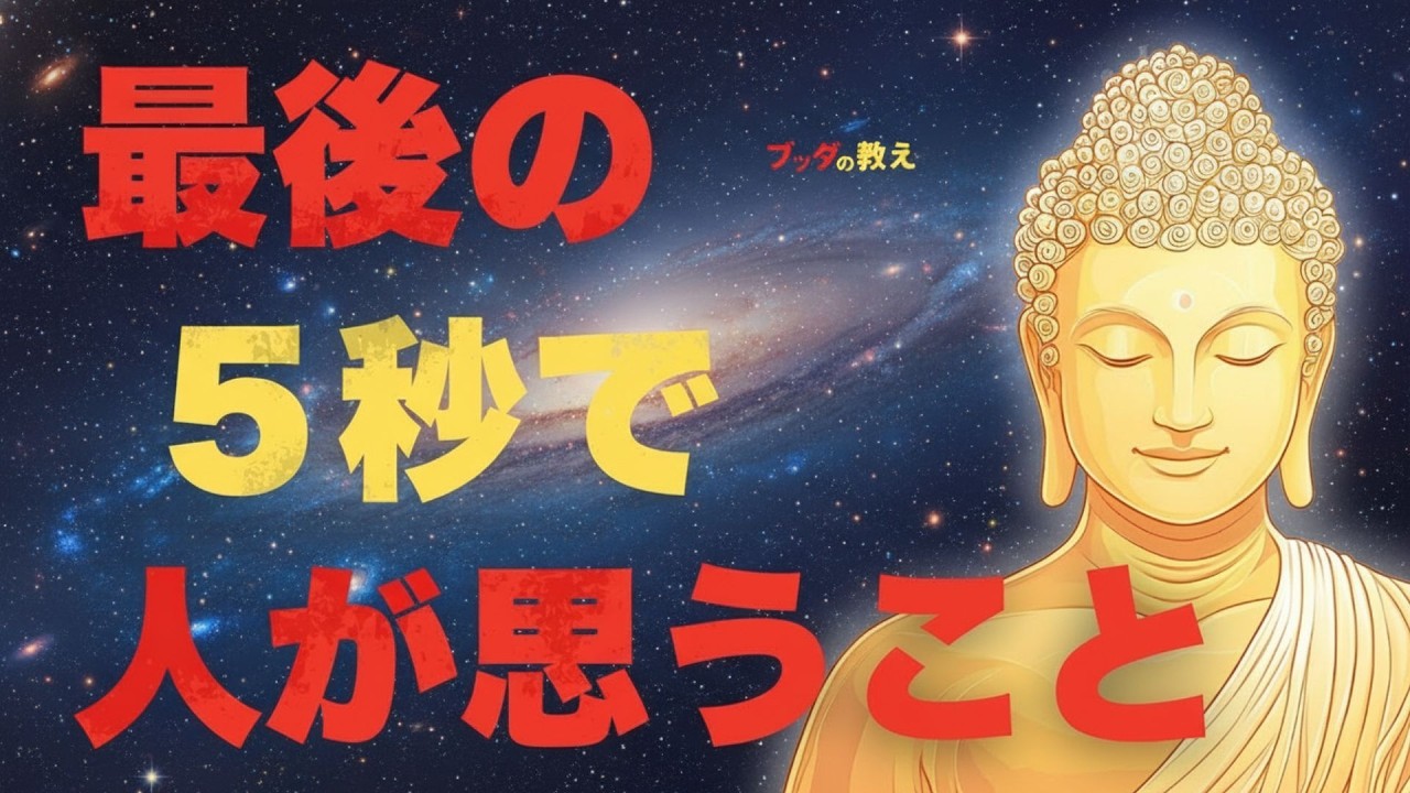 ✨【衝撃】人生最後の5秒で人が思うこと｜仏教の教えが語る“最期の真実”