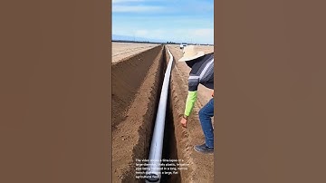 Agricultural infrastructure: irrigation pipe installation