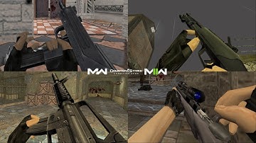 Counter-Strike CZ DS Vanilla Weapons Reanim but in CS 1.6 MW2019 MW2022 Weapon Pack Link in Desc