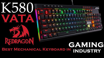 CONTROL TUTORIAL-REVIEW-UNBOX - BEST MECHANICAL KEYBOARD K580 VATA RED DRAGON - EDGE LIGHTING - BOSS