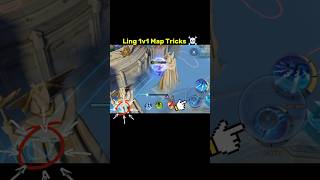 Ling 1v1 Map Tricks Tutorial ☠️ #mlbb #ling #tutorial #mobilelegends #shorts