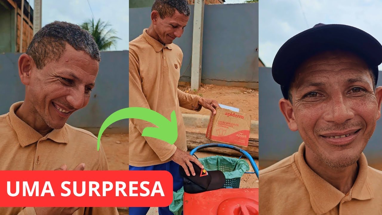 ELE VENDE PICOLÉ PARA SOBREVIVER E SE EMOCIONA COM SURPRESA 