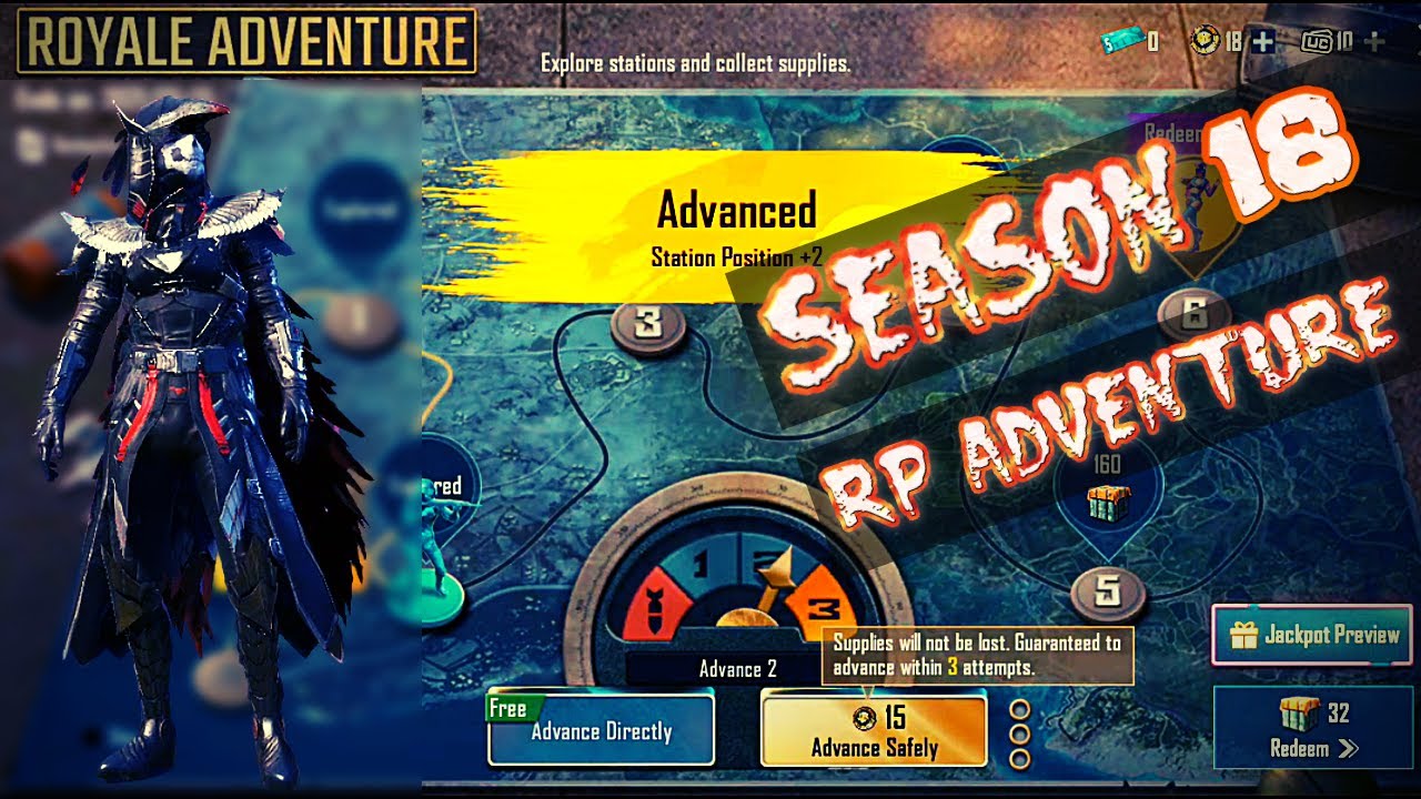 Season 18 Royal Pass Adventure Play | Use Rp Badges Vouchers Redeem | How to Use Rp Badges Coin Pubg