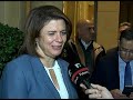 تلفزيون المستقبل يجري أول حديث مع وزيرة الداخلية ريا الحسن بعد تعيينها