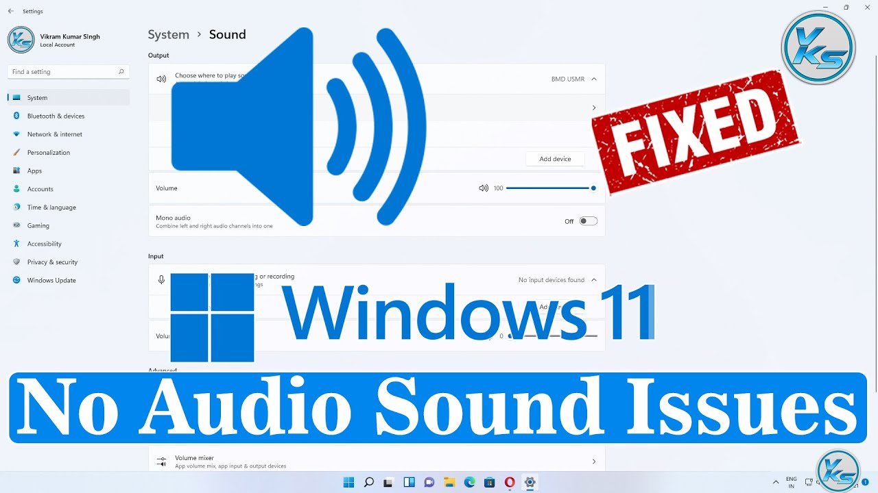 How To Fix No Audio Sound Issues in Windows 11 - YouTube