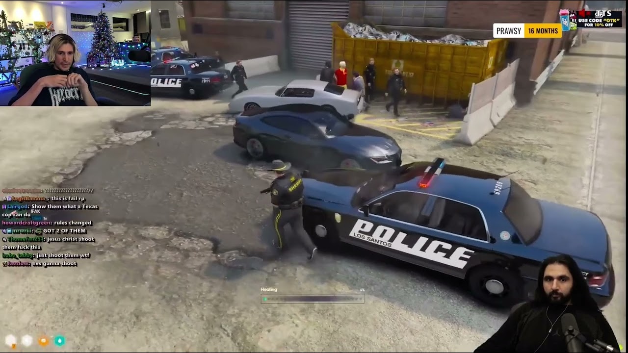 XQC Reacts To Esfands POV & Thoughts On PD Response | NoPixel GTA RP