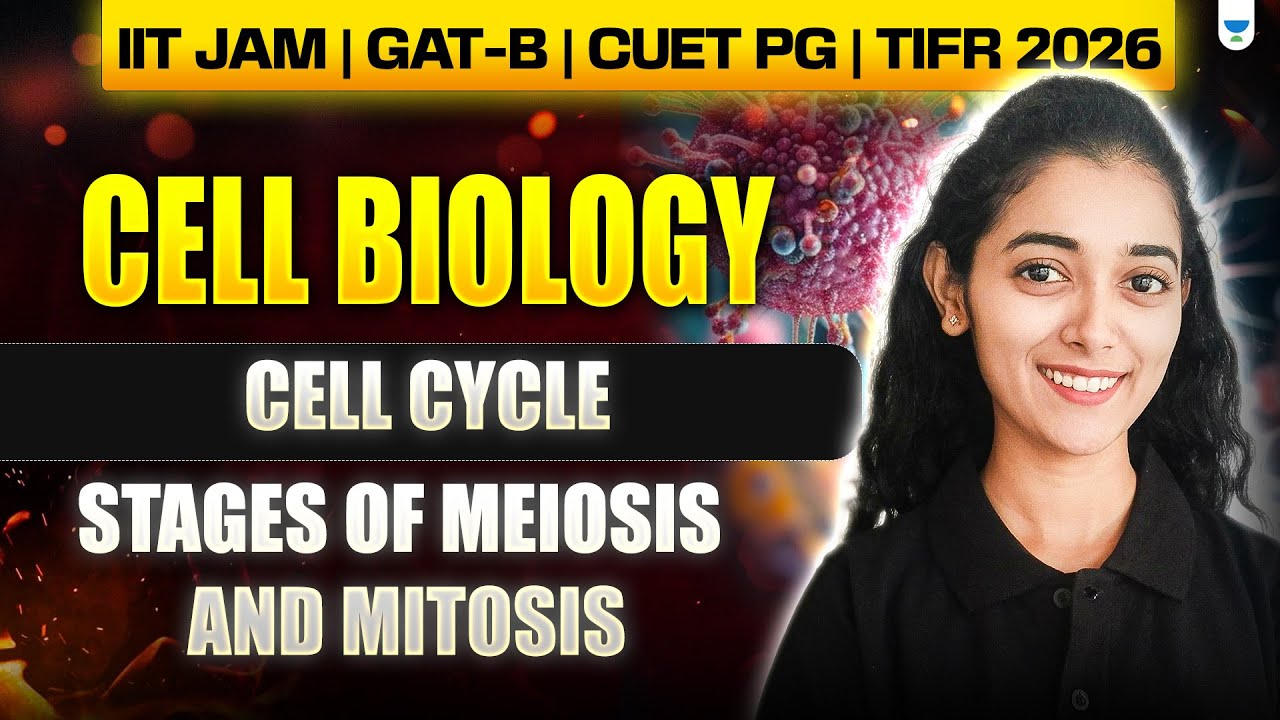 Cell Biology – Cell Cycle 🔬 Stages of Mitosis & Meiosis | IIT JAM, GAT-B, CUET PG 2026 