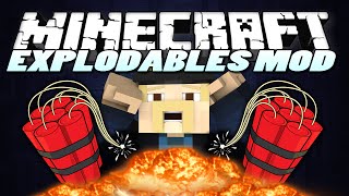 Minecraft Mods | EXPLODABLES MOD | New TNTs! | Mod Showcase