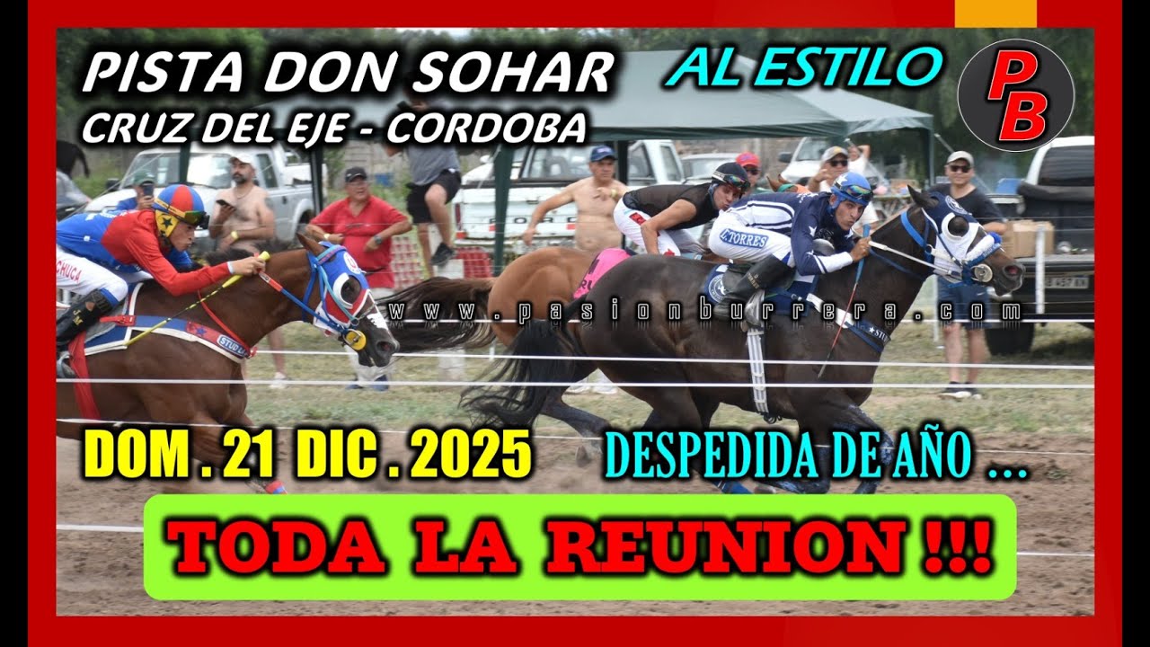 CARRERAS PISTA DON SOHAR - CRUZ DEL EJE, CORDOBA (21-12-2025)