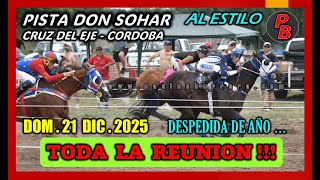 CARRERAS PISTA DON SOHAR - CRUZ DEL EJE, CORDOBA (21-12-2025)