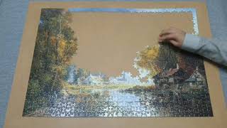 강가의 도시 직소 퍼즐 1000피스 / A Town On A River Jigsaw Puzzle 1000pieces screenshot 1