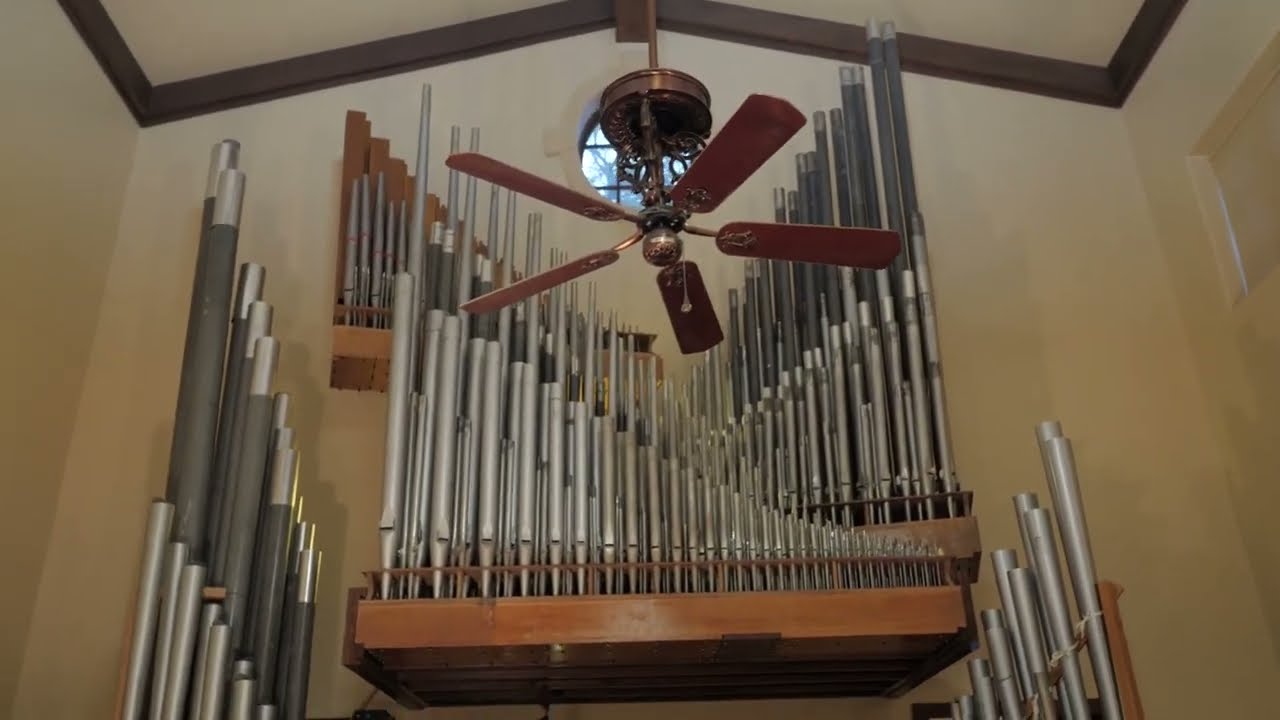 Casablanca New Orleans Ceiling Fans in a pipe organ room YouTube