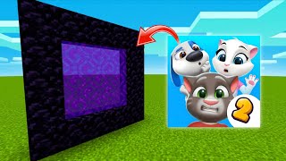Minecraft: SECRET Portal to My Talking Tom Friends Dimension! (Real or Fake? 😳)