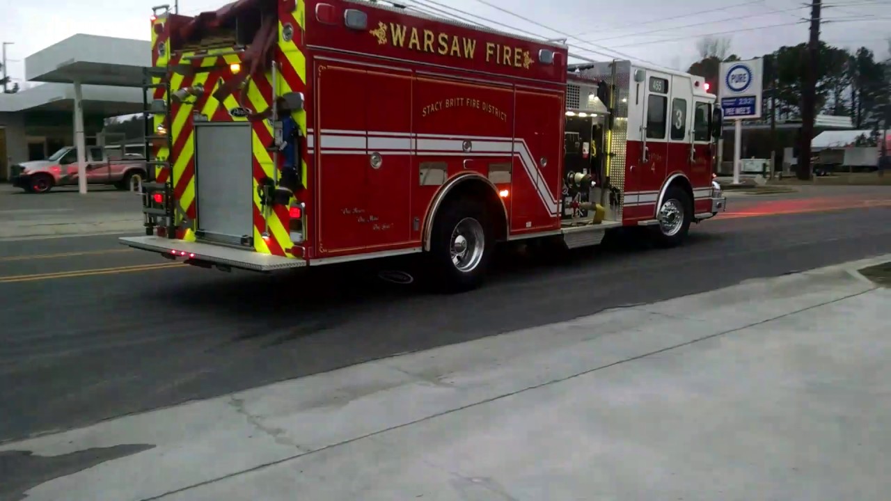 Warsaw fire department responding to a fire alarm YouTube