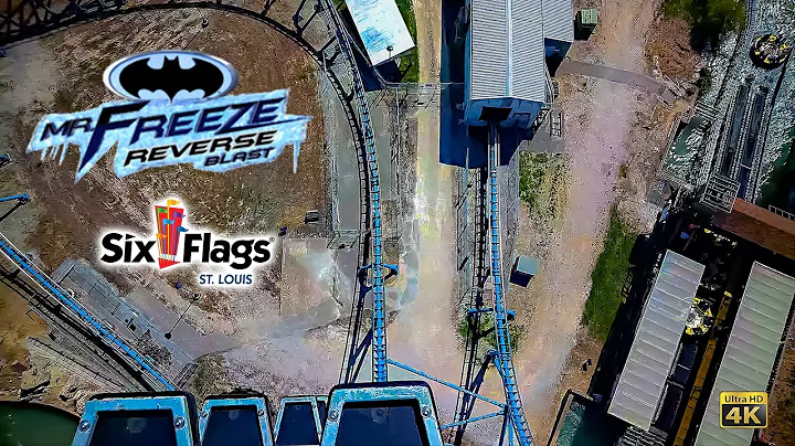 2025 Mr Freeze Reverse Blast Roller Coaster On Ride 4K POV Six Flags St Louis