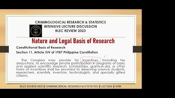 RL CRIMINOLOGICAL RESEARCH 1 AND 2