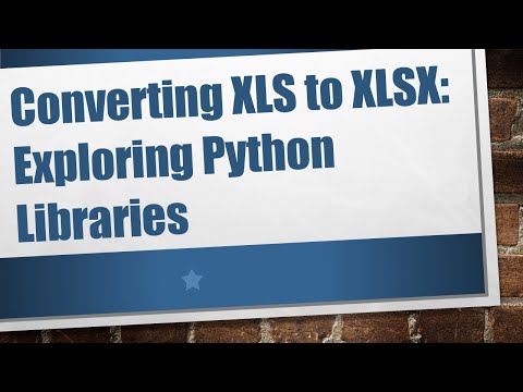 Converting XLS to XLSX: Exploring Python Libraries