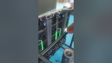 LED display installation frame inner arc LED video wall installation test #InnercurvedLEDdisplay