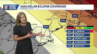 Breaking down how much of the sun will be covered in Maine during partial solar eclipse