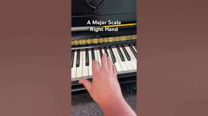 A Major Scale - Right Hand #pianolessons #pianotutorial