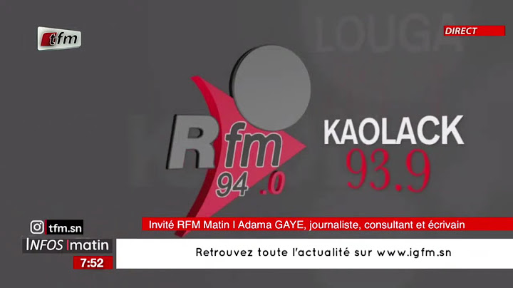 l´invite de la rfm matin | adama GAYE , journaliste , consultant et écrivain - 24 juin 2025