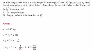 Lecture 16 | Dynamics of Machinery | Examples on Free Damped Vibration system   1 Net Worth