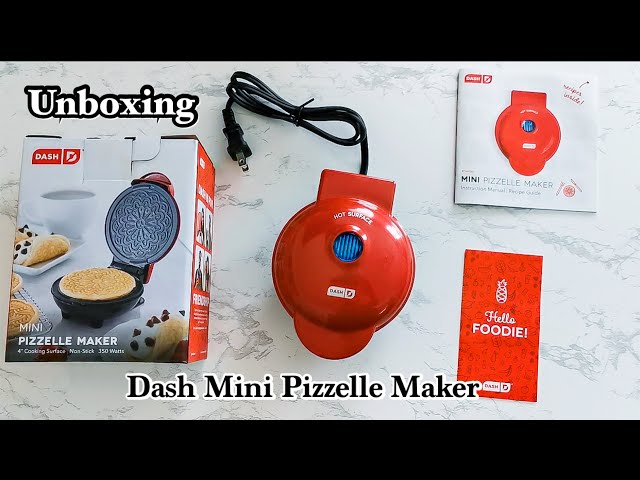 Dash Mini Pizzelle Maker - Red