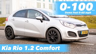 Kia Rio 1.2 Cvvt 2012 Acceleration 0-100 & Sound With Dog