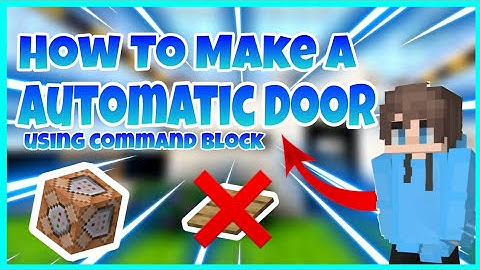 Minecraft: How To Make a Automatic Door using Command Block | MGPH