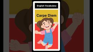 'Carpe Diem' English Vocabulary