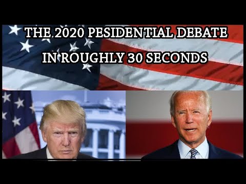 The 2020 Presidential Debate (In Roughly 30 Seconds) - YouTube