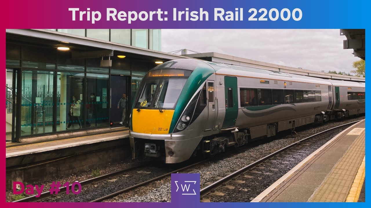 [10] Irish Rail Trip Report! 22000 Class ICR on the Enterprise!