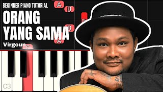 Download Lagu Virgoun - Orang Yang Sama (BEGINNER PIANO TUTORIAL) MP3