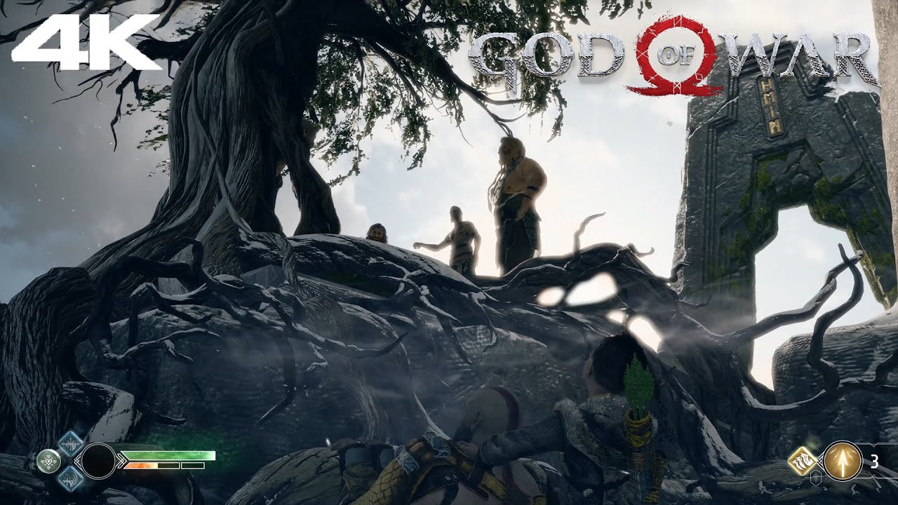 God of War (2018) PS5 - Kratos Encounters The Stranger 4K
