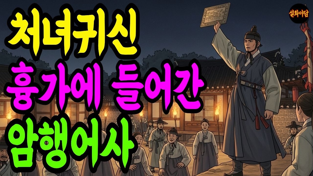 아무도 살아 나오지 못한 흉가, 암행어사가 들어간 이유  암행어사 처녀귀신 조선야담 흉가이야기 전통설화