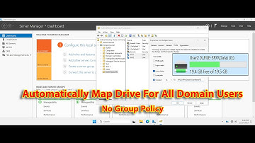 How To Automatically Map Network Drive for Domain Users Using Active Directory Windows Server 2025