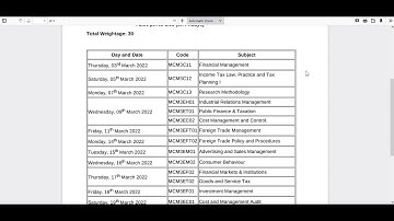 TIME TABLE || THIRD SEMESTER M.COM REGULAR / SUPPLEMENTARY /IMPROVEMENT EXAMINATION | CALICUT UTY