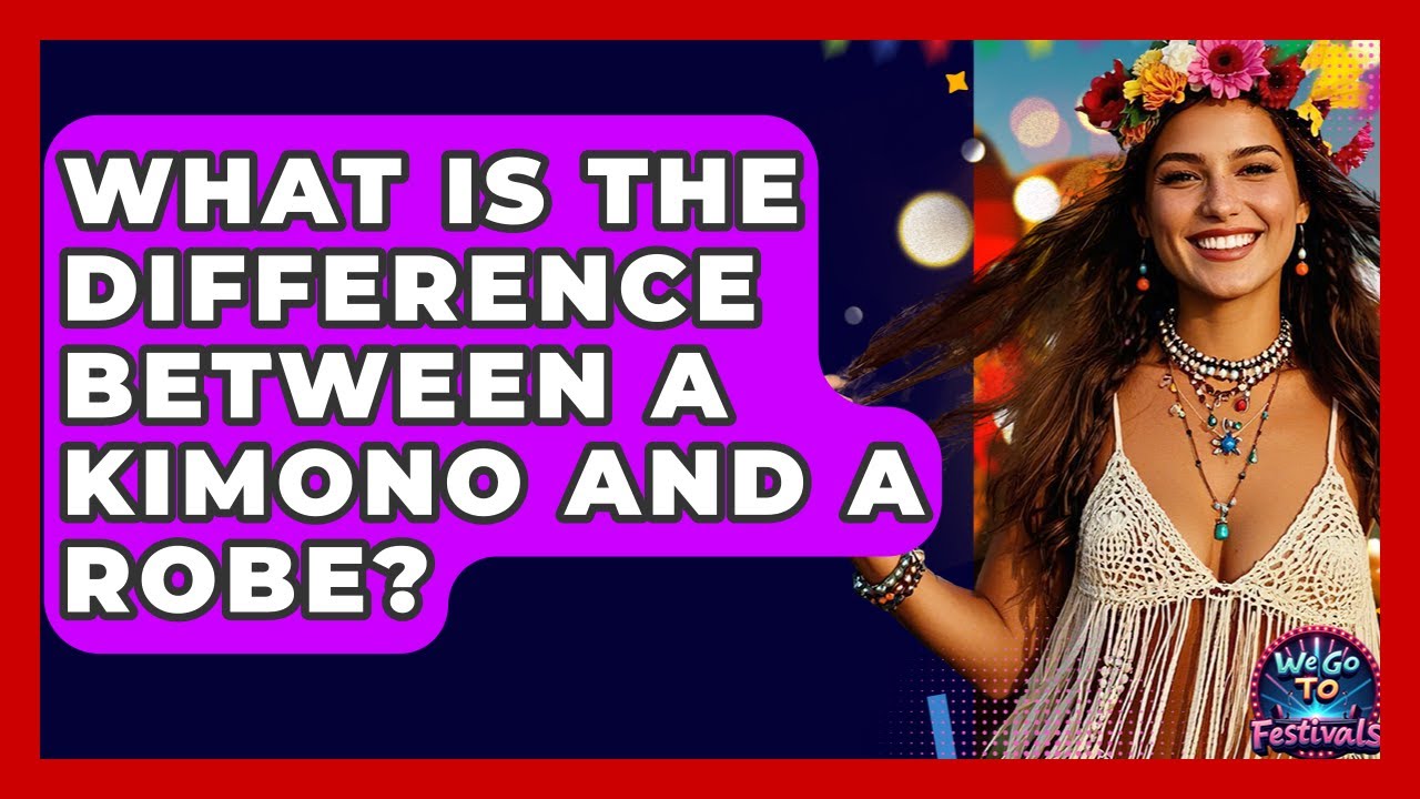 What Is The Difference Between A Kimono And A Robe? - We Go To Festivals
