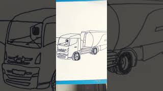 truck hino tangki Pertamina , Cara menggambar mobil truk ) #shorts truck hino tangki Pertamina , Cara menggambar mobil truk ) #shorts