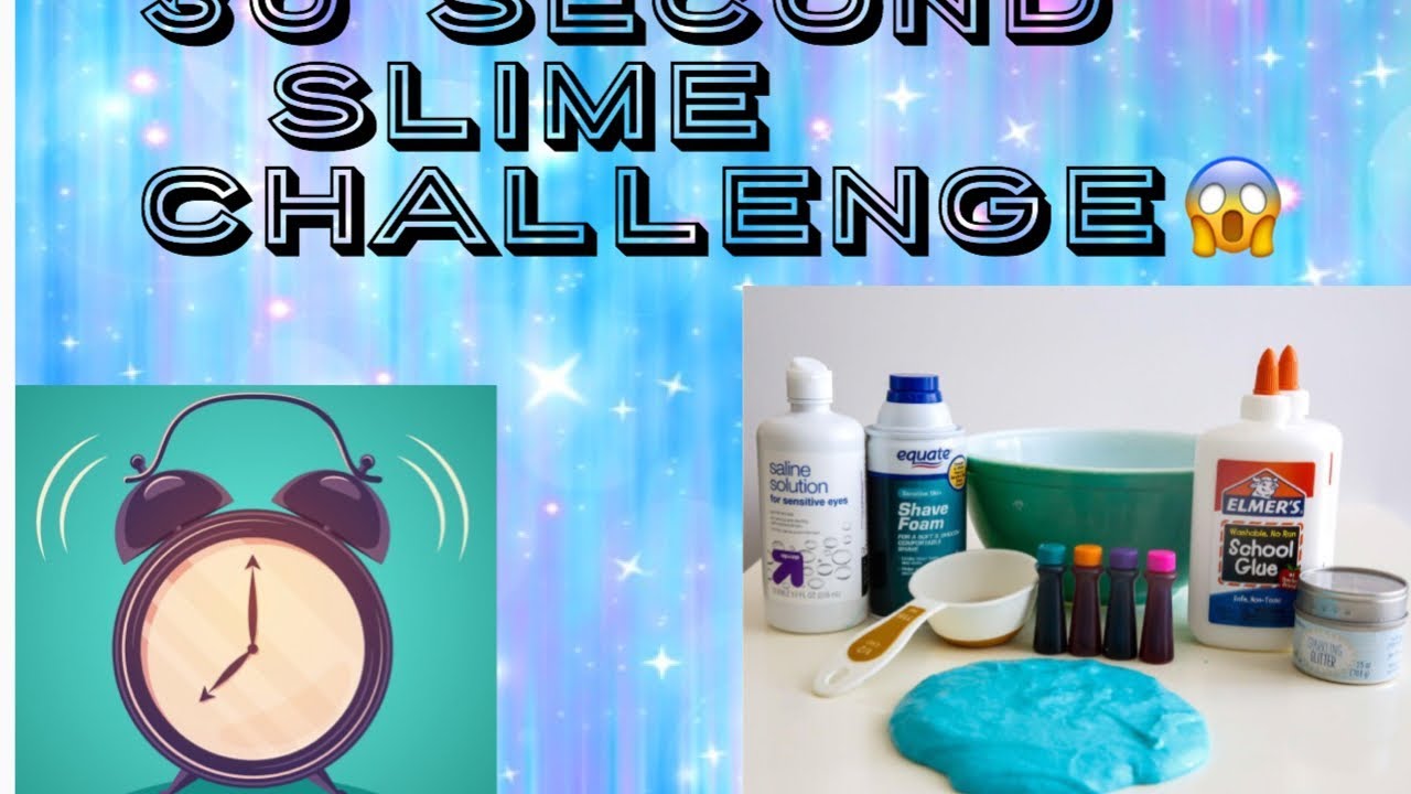 30 second slime challenge!😂😳