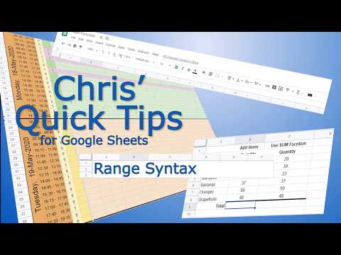 Google Sheet: How to enter a range of cells in a formula
