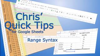 Google Sheet: How to enter a range of cells in a formula