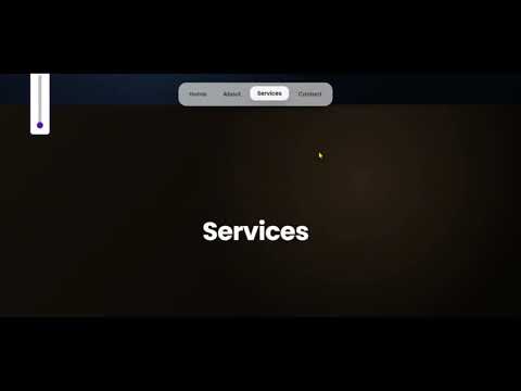 Modern Floating Glass Navigation dengan Auto Scroll-Spy | HTML CSS JS