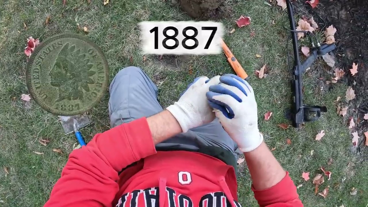Metal Detecting a 1920s Yard — Buffalo Nickel, Indian Head & Silver Dime Found!
