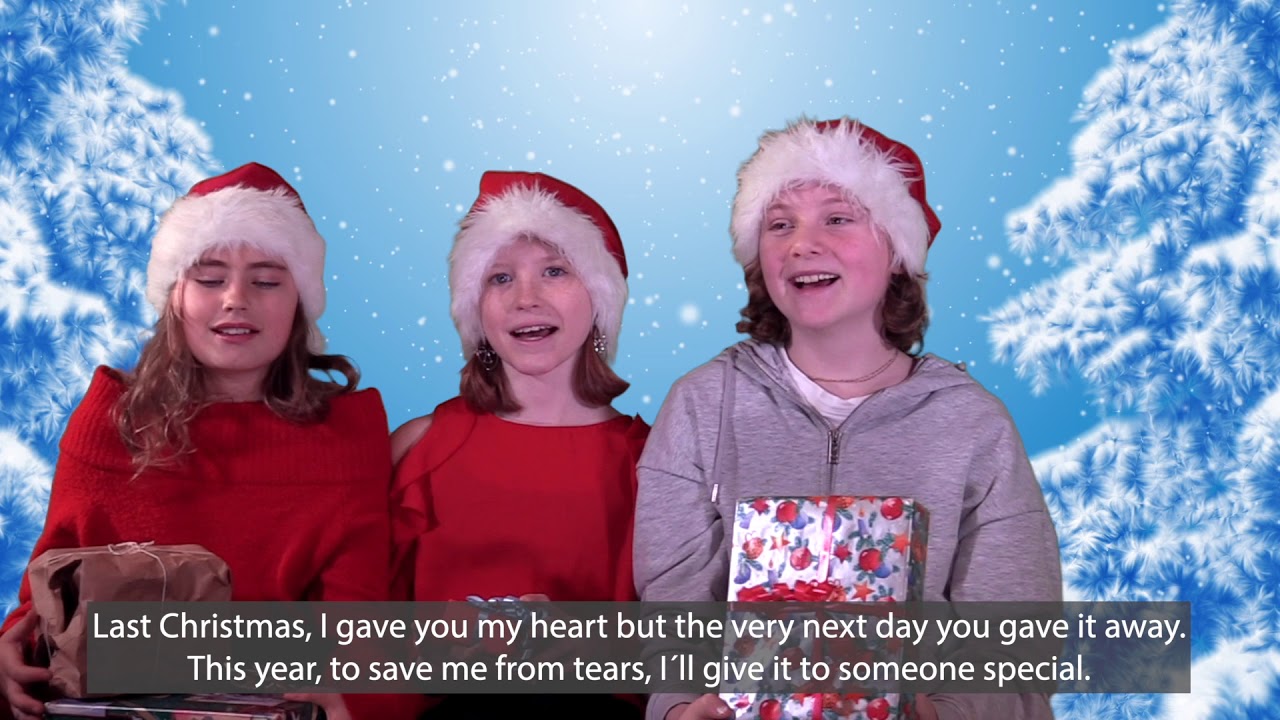 Södervärnskolans fyror skickar julhälsning till Gotlands äldreboenden.