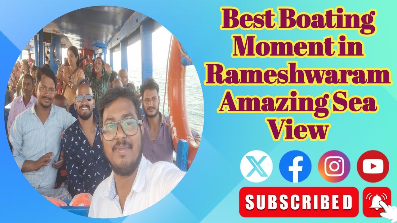 Ferry Ride Rameshwaram Best Boating Moment in Rameshwaram | Amazing Boat Ride Experience 🌊🚤 ...