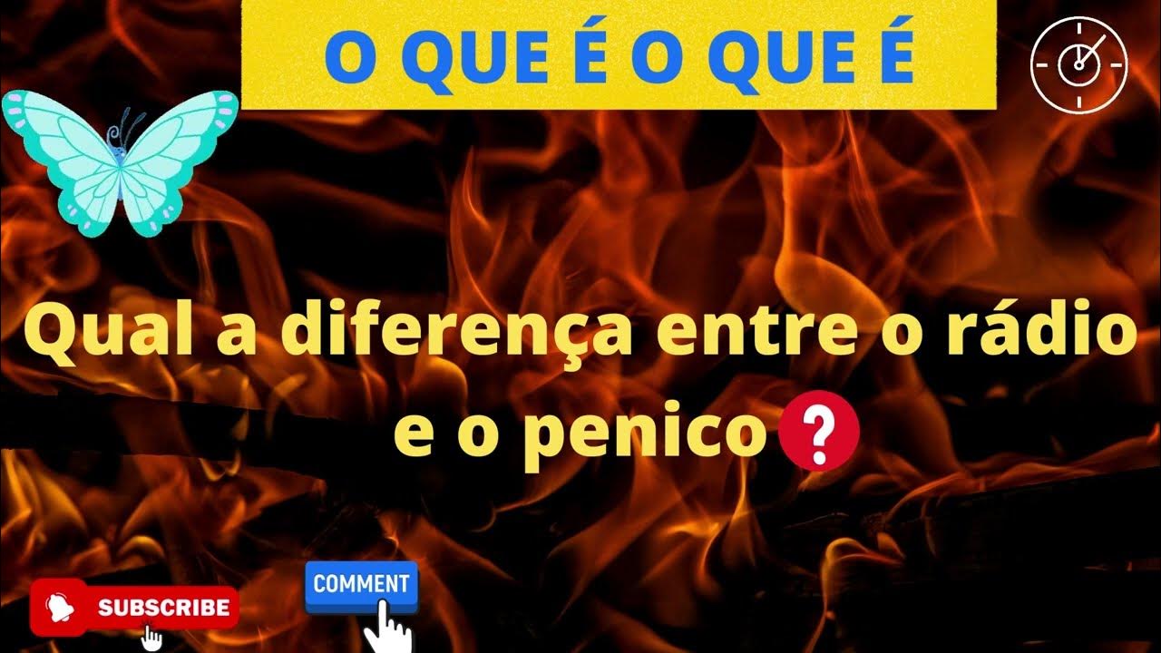 Qual é a diferença entre o rádio e o penico? - Charada e Resposta