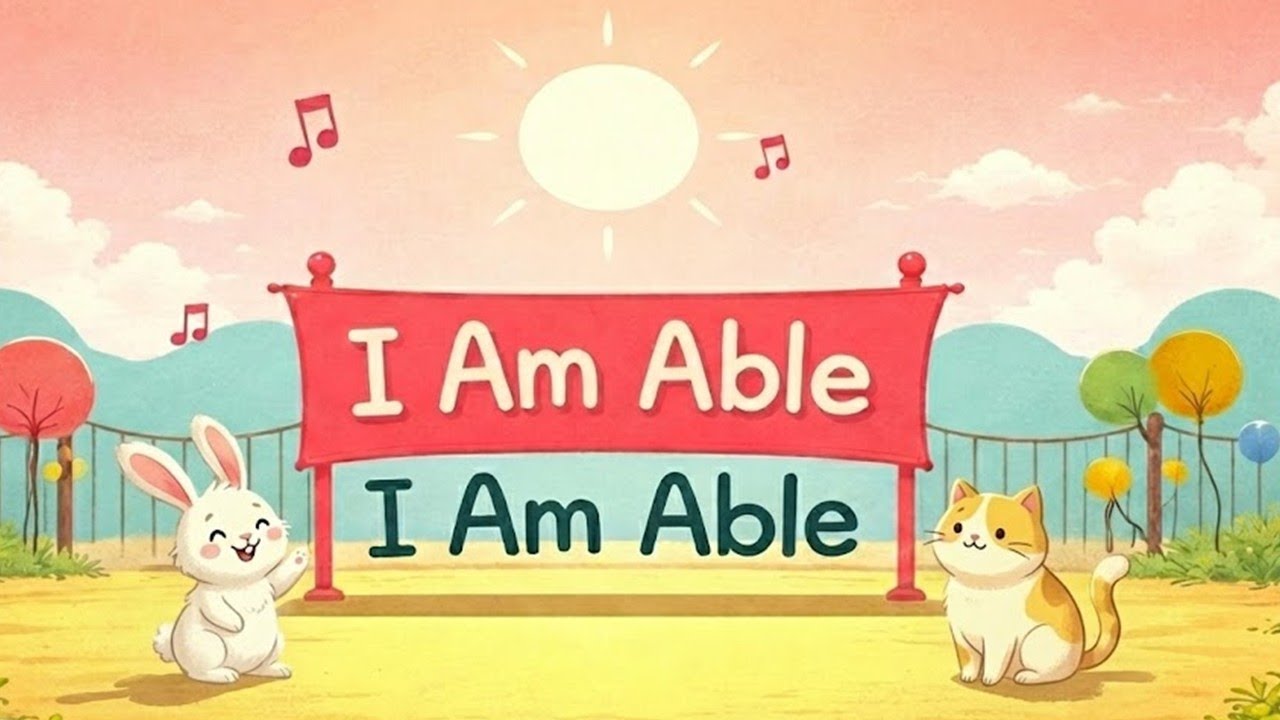 I Am Able, Inspired Kids Song, Children Character Building
